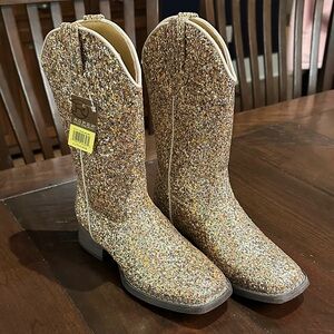 Roper Glittery Gold Kids Boots
